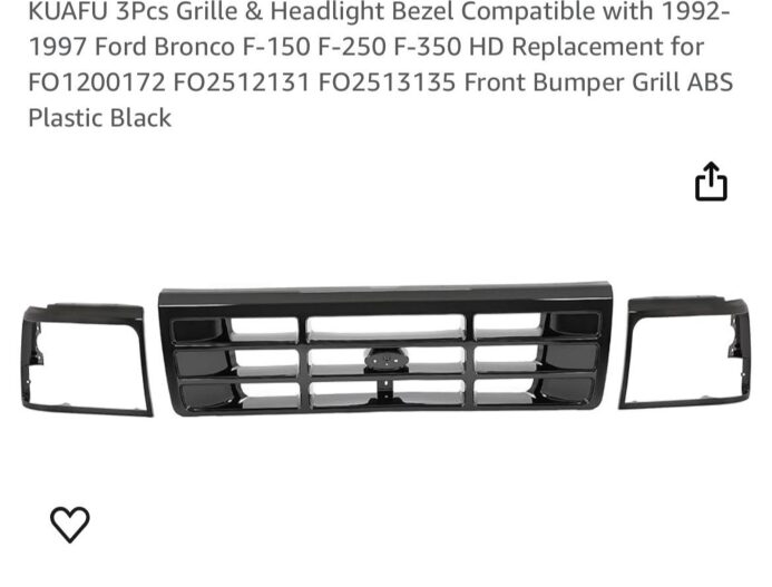 Ford Bronco 92-97 Front Grille